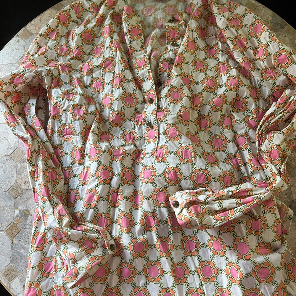 Stylish Pink and White Women's Top